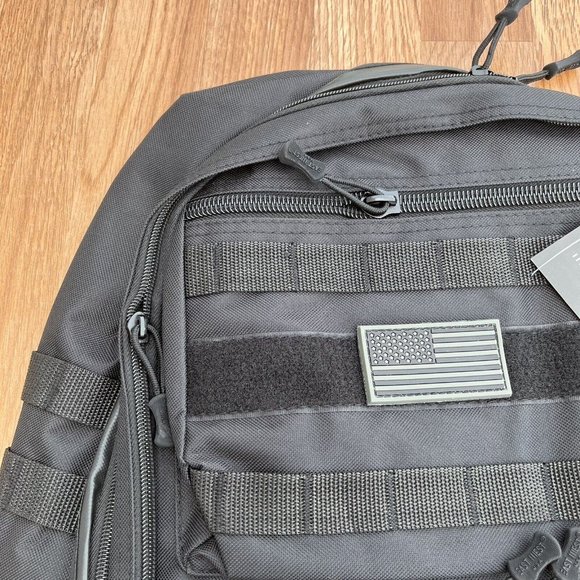 East West USA RT509 Tactical Molle Military Rucksack Backpack Black NEW - Picture 4 of 12